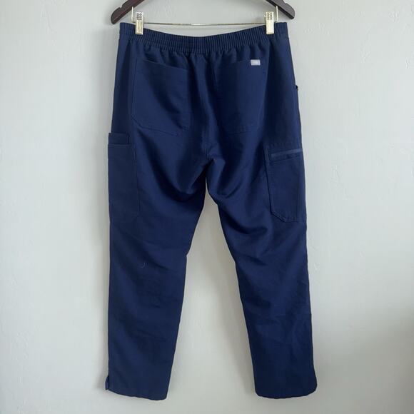 FIGS Women's Scrub Pants TW2000P Size M/P Petite Blue Drawstring Technical - Picture 2 of 9